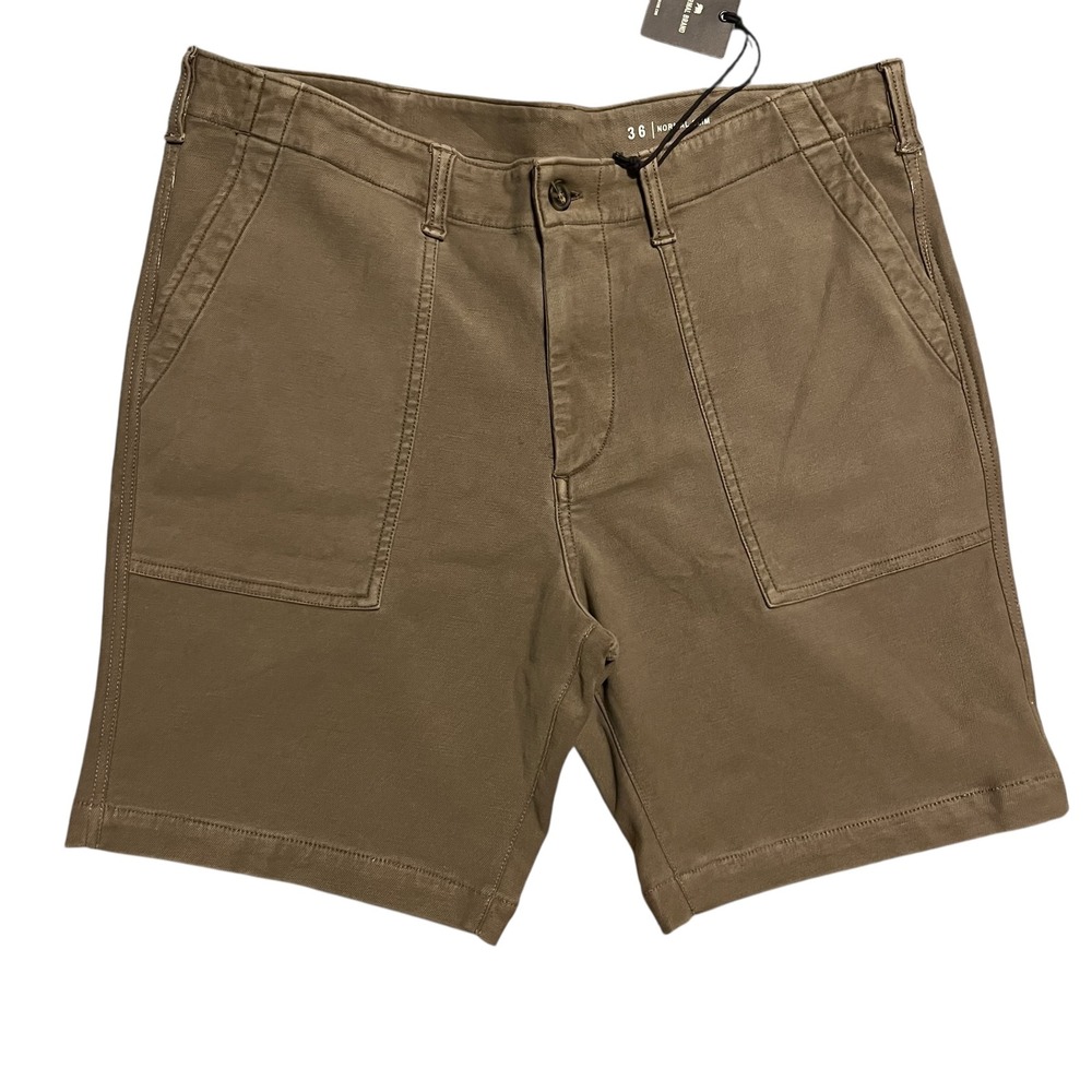 NWT The Normal Brand Comfort Terry Utility Short Taupe Mens 36 Slim